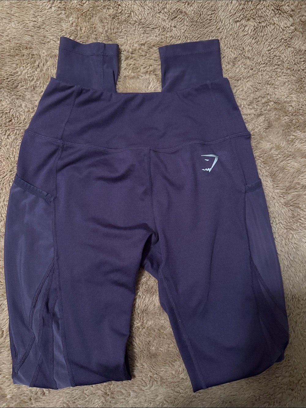 Gymshark Deep Purple Seam Detail High-Waist Leggings